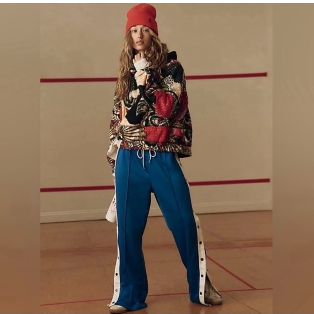 Free People Movement: Wild Flower Colorful Patterned Hoody Fleece (BNWT) - Picture 2 of 8